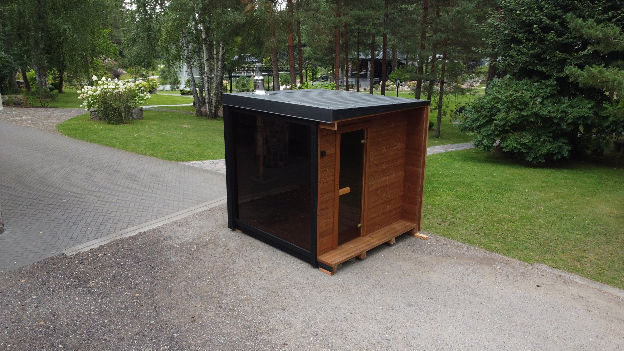 Magdė: a modular outdoor sauna you can expand over time
